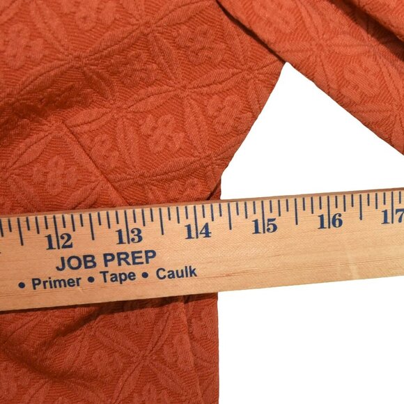 COOPERATIVE Urban Outfitters Rust Orange Skater Dress Deep V Medium M - Picture 7 of 8